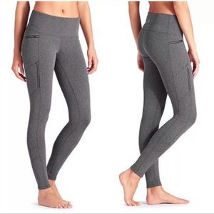 Athleta Herringbone Sly Drifter Zipper Women’s Legging Pants
